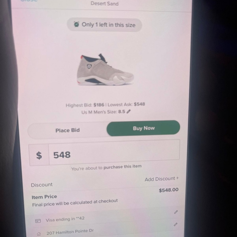 Mens Jordan 14 desert sand - Picture 5 of 5